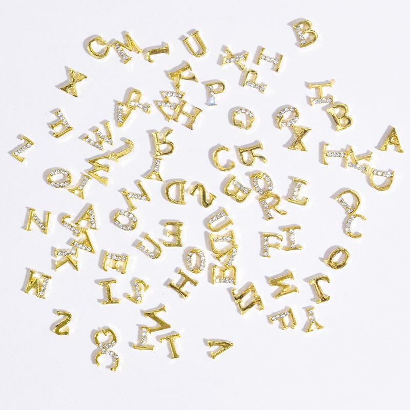 26Pcs/lot Light Luxury Letter  - Nail Art Lotso recension och pris