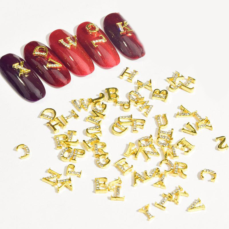 26Pcs/lot Light Luxury Letter  - Nail Art Lotso recension och pris