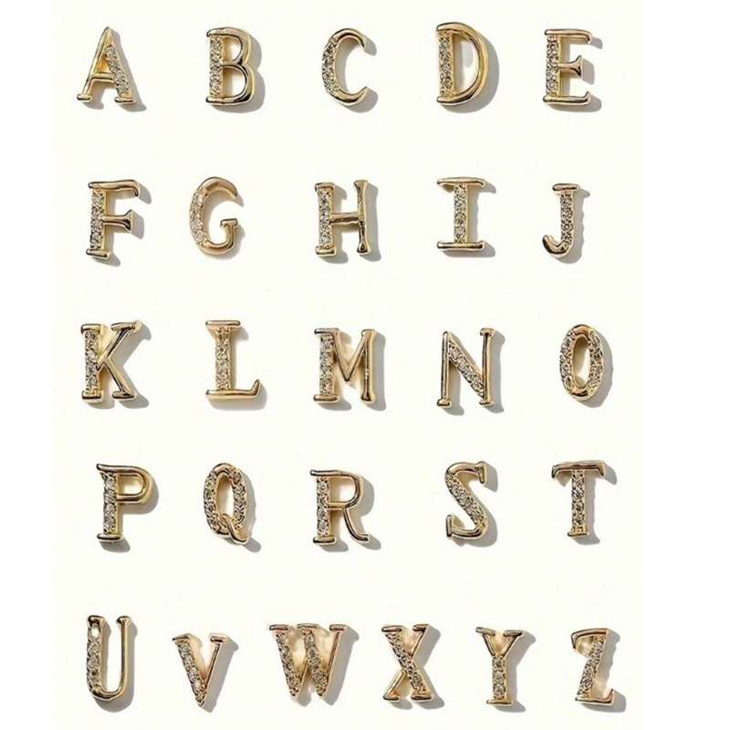 26Pcs/lot Light Luxury Letter  - Nail Art Lotso recension och pris