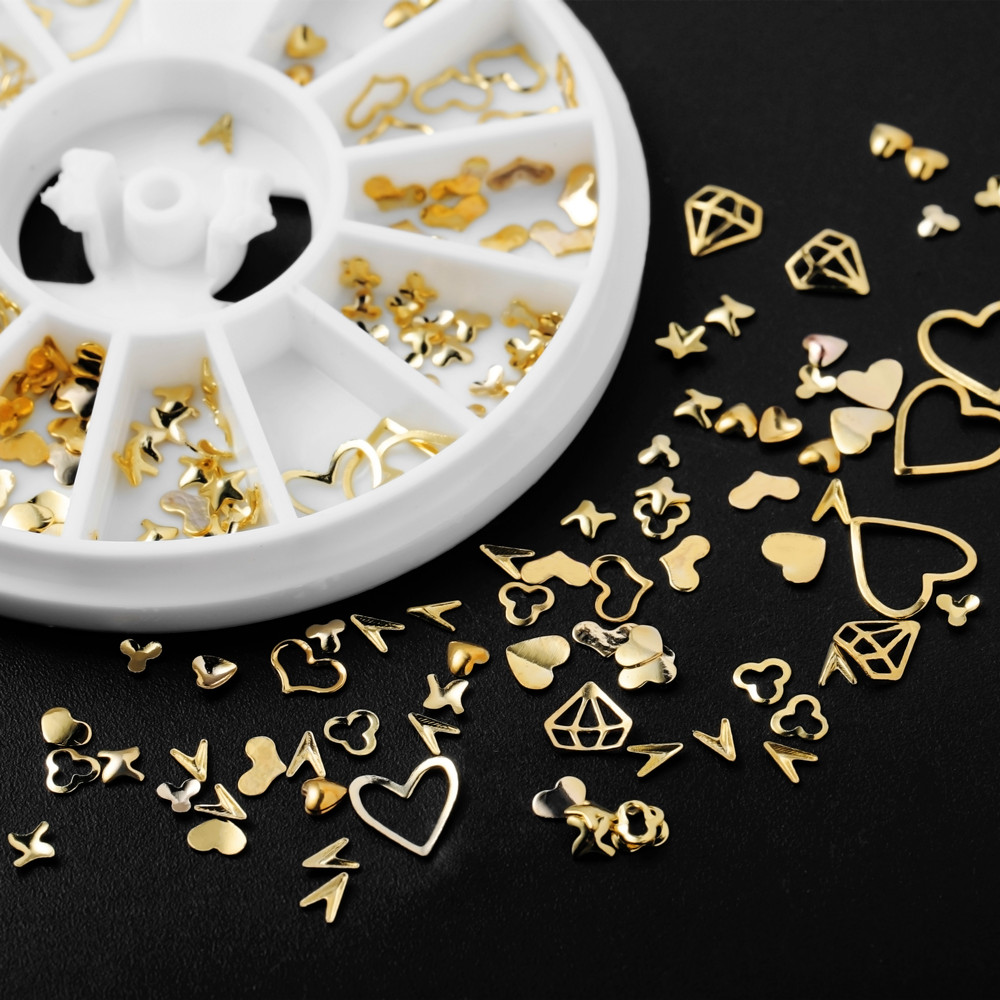 1Box Gold Nail Art Glitter Met - Nail Art Emerald recension och pris