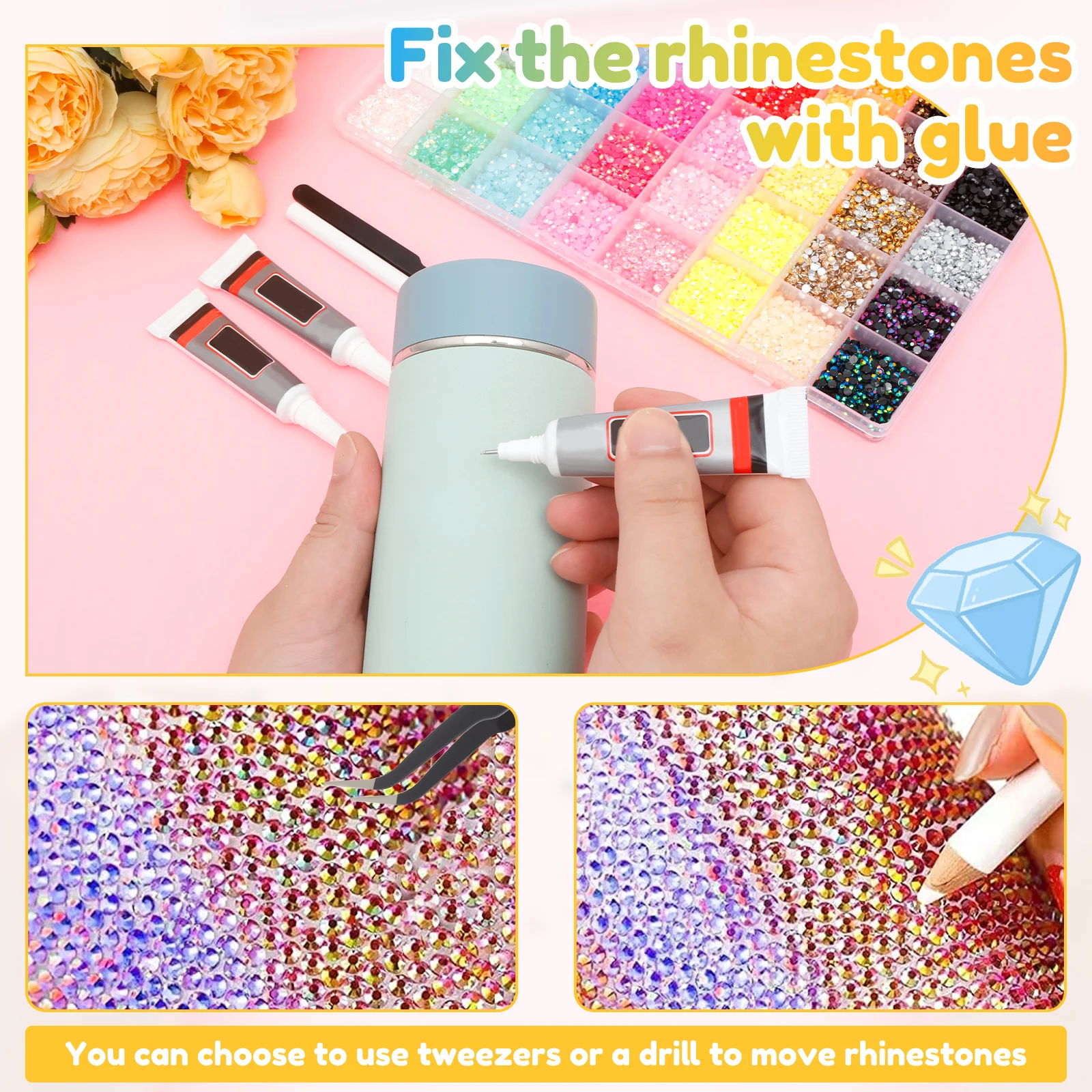 Resin Jelly Rhinestone Set Fad - Nail Art Jelly recension och pris
