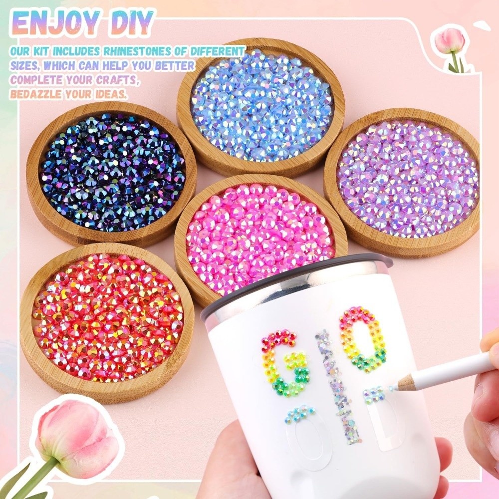 Hot Multicolor Resin Rhineston - Nail Art Jelly recension och pris