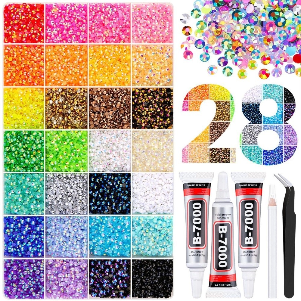 Hot Multicolor Resin Rhineston - Nail Art Jelly recension och pris