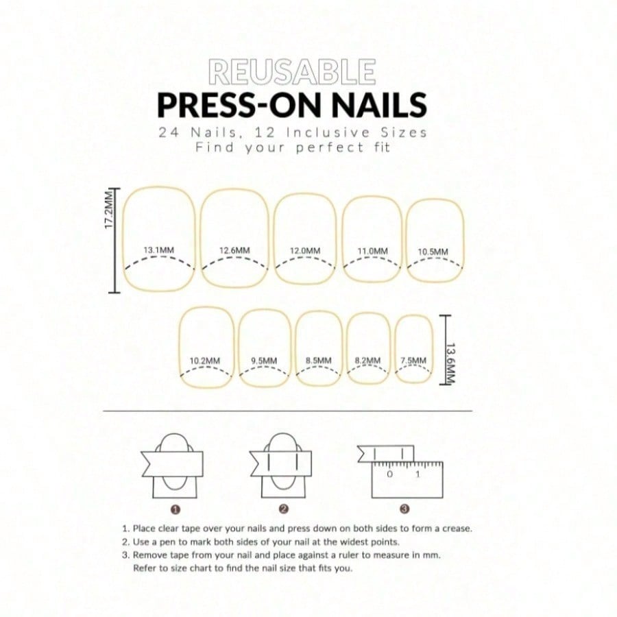Women Nude Pink Press On Nails - Nail Art Aesthetic recension och pris