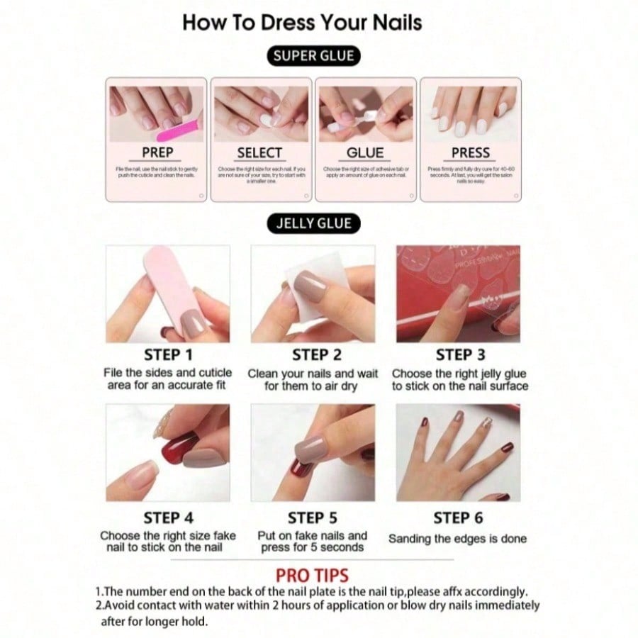 Women Nude Pink Press On Nails - Nail Art Aesthetic recension och pris
