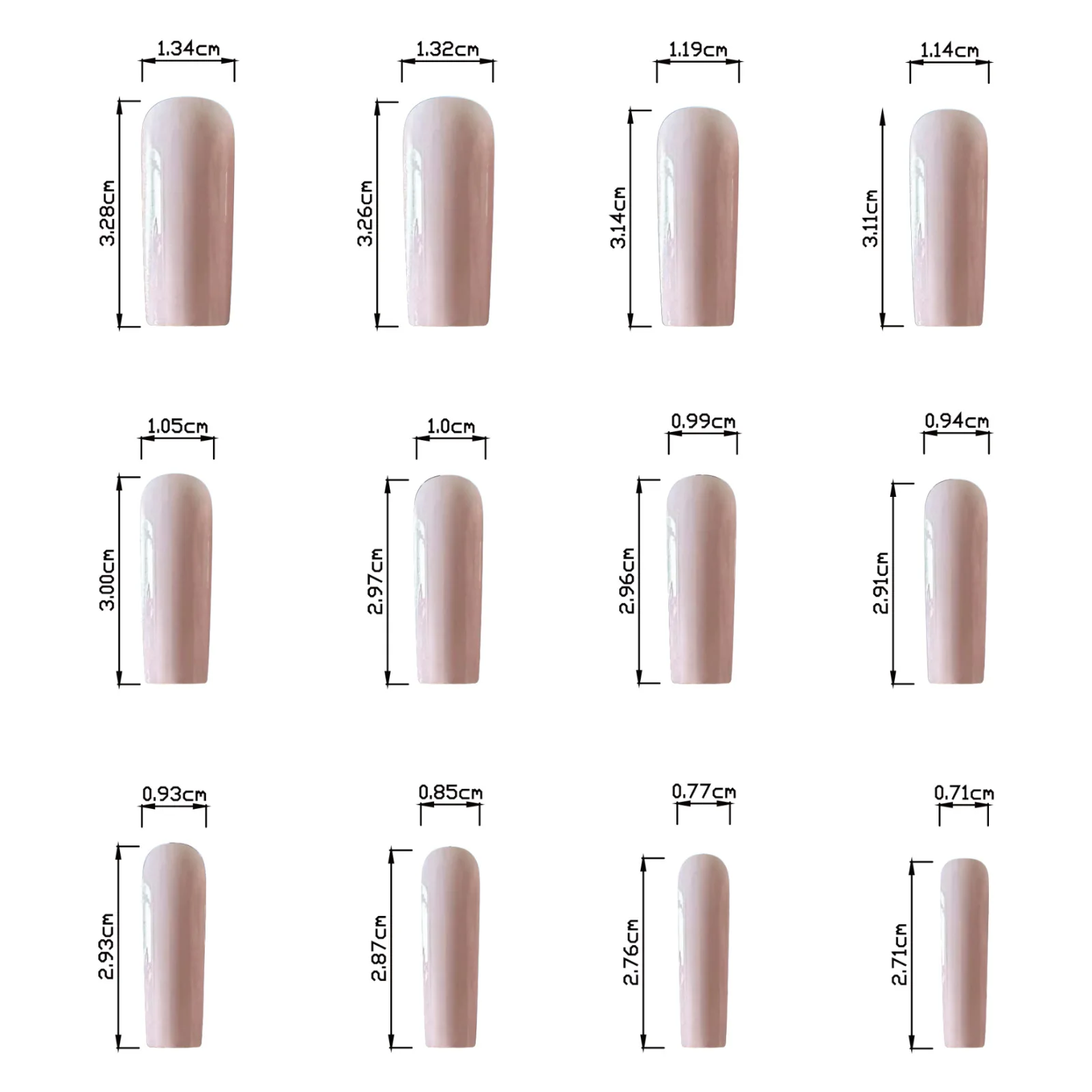 Jelly Pink Press On Nails, Sol - Nail Art Jelly recension och pris