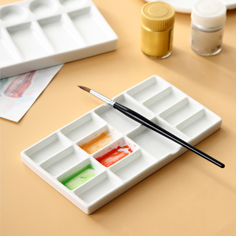 Ceramic Nail Art Palette White - Nail Art Halal recension och pris
