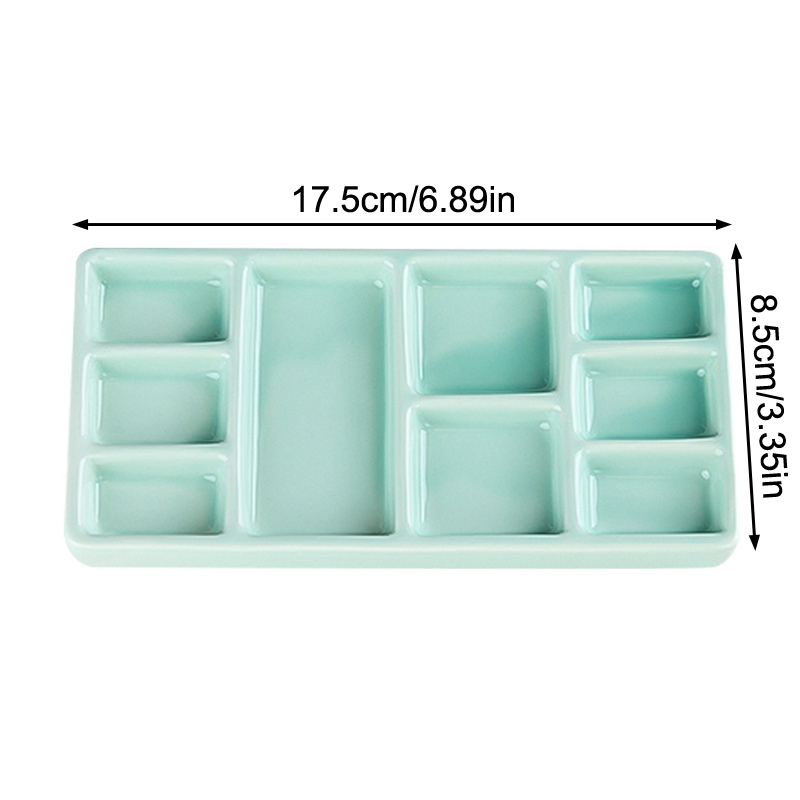 Ceramic Nail Art Palette White - Nail Art Halal recension och pris
