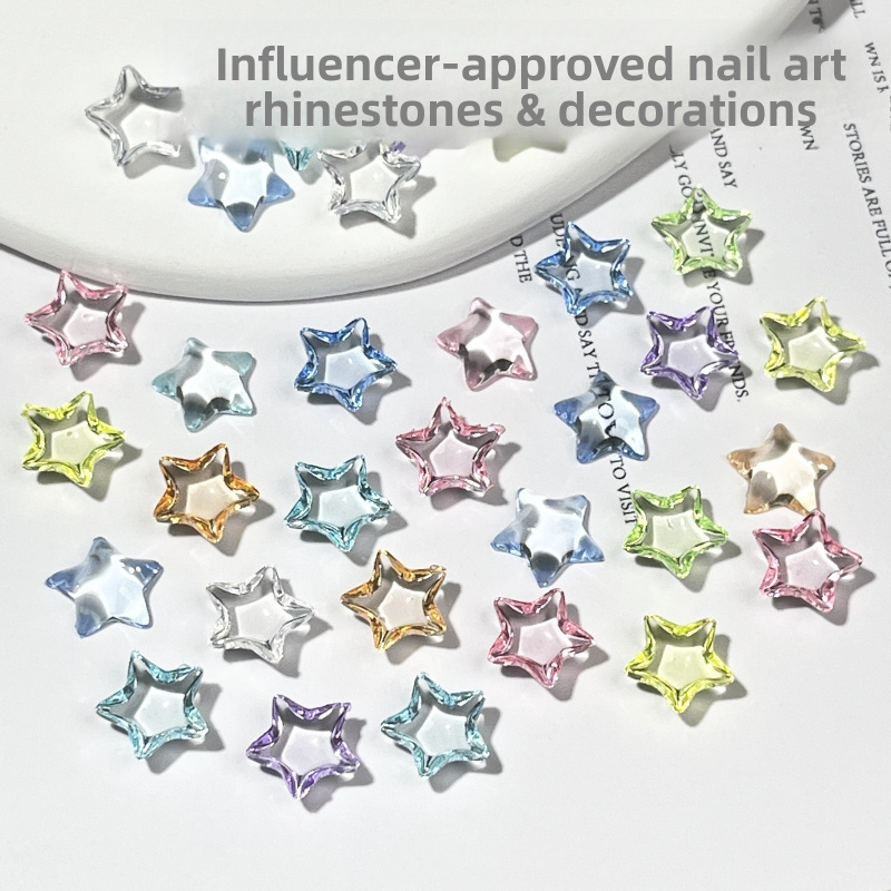 50pcs Five-pointed Star Nail C - Nail Art Lotso recension och pris