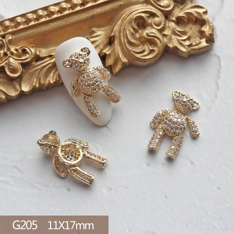 10pcs Heart Bear Rabbit Pendan - Nail Art Lotso recension och pris
