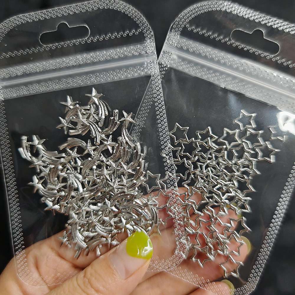 20pcs Silver Stars Nail Charms - Nail Art Vampire recension och pris