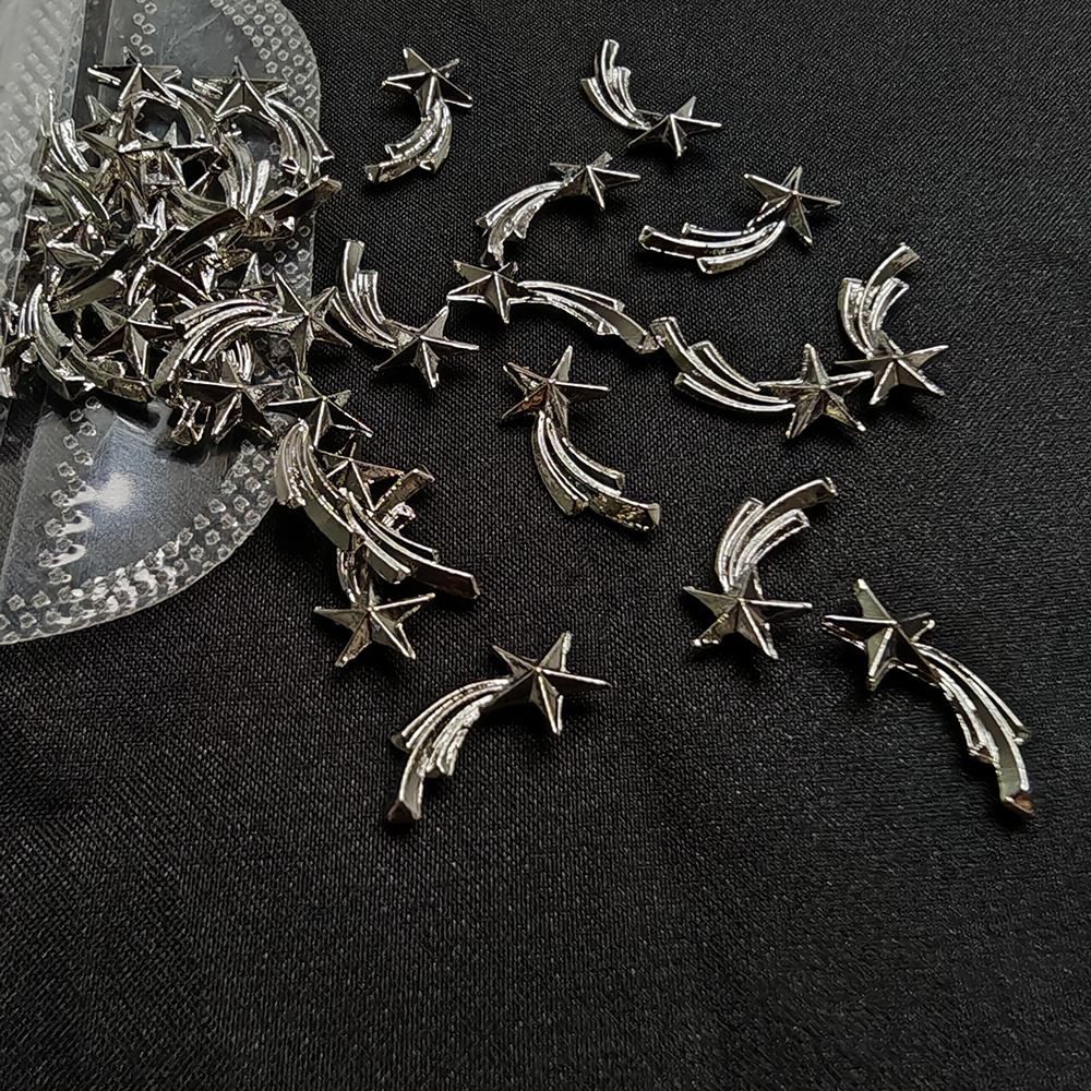 20pcs Silver Stars Nail Charms - Nail Art Vampire recension och pris
